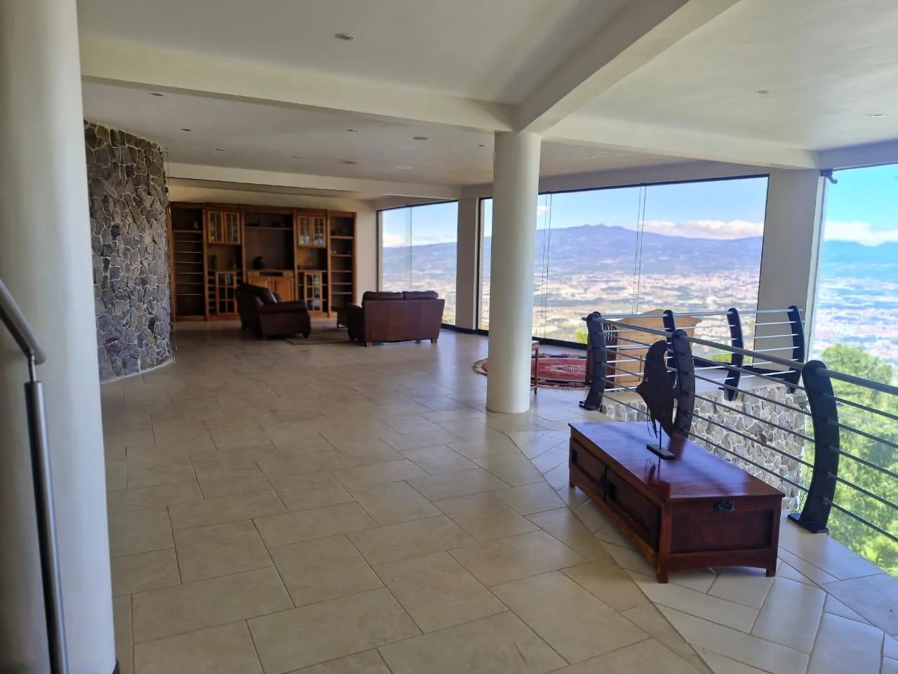 Living room with views