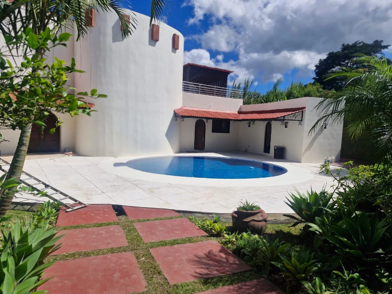 Pool and gardens