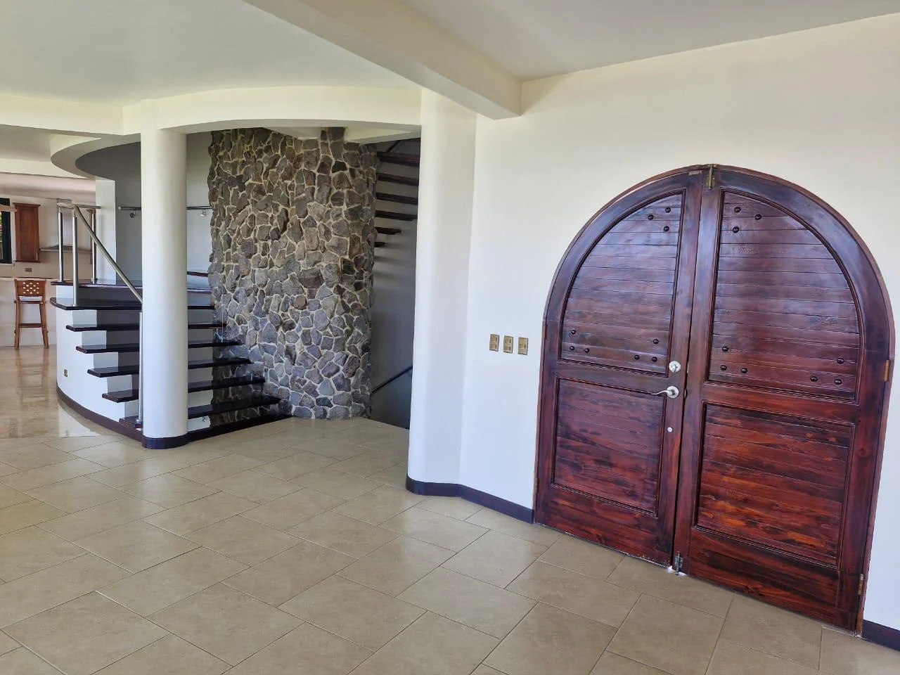 Interior entrance