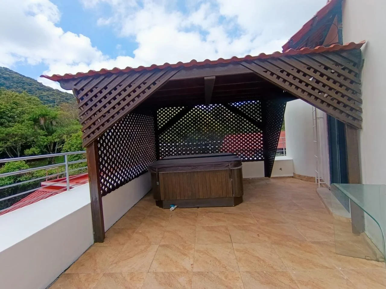 Covered Jacuzzi