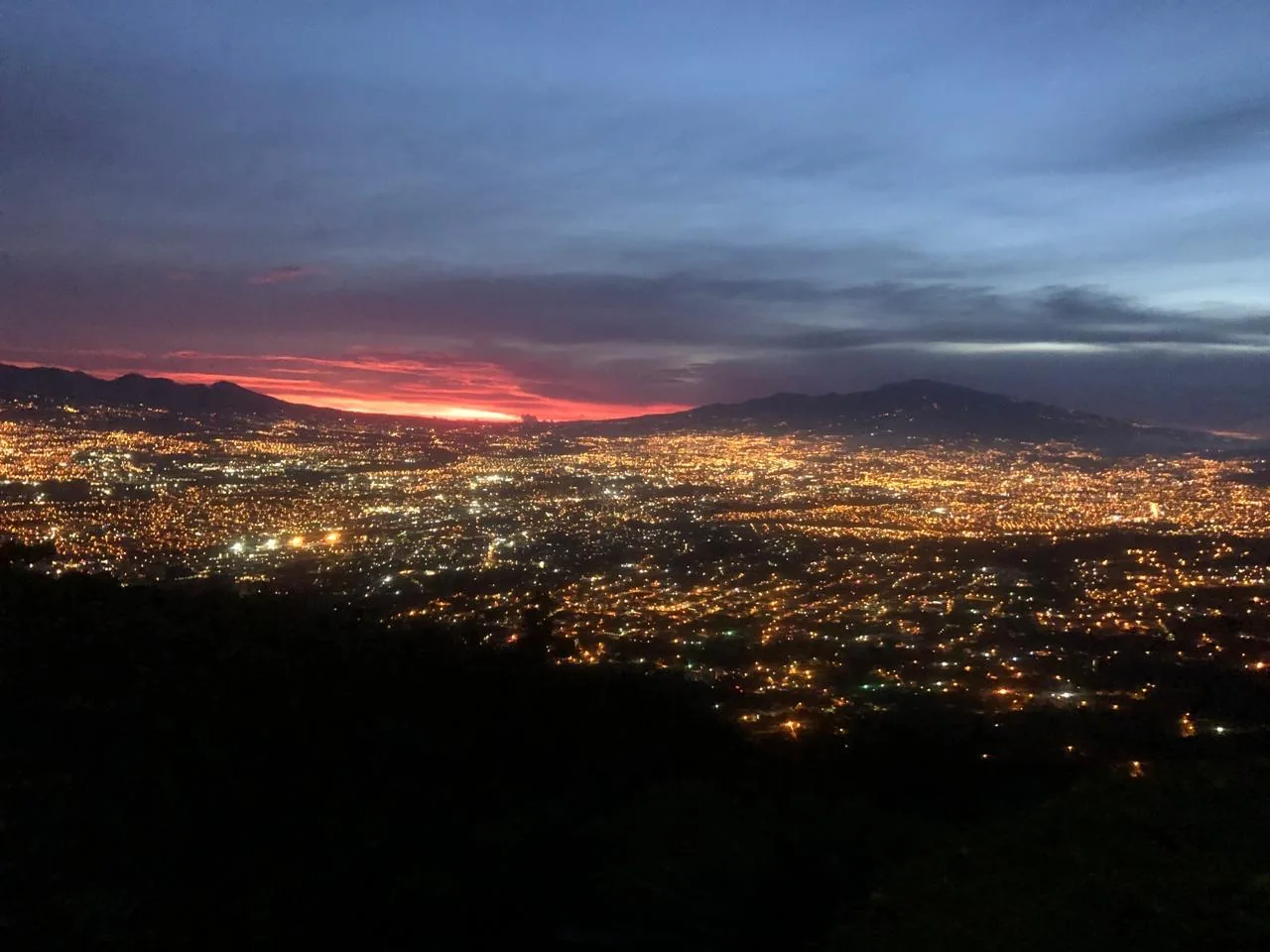 Central Valley at night